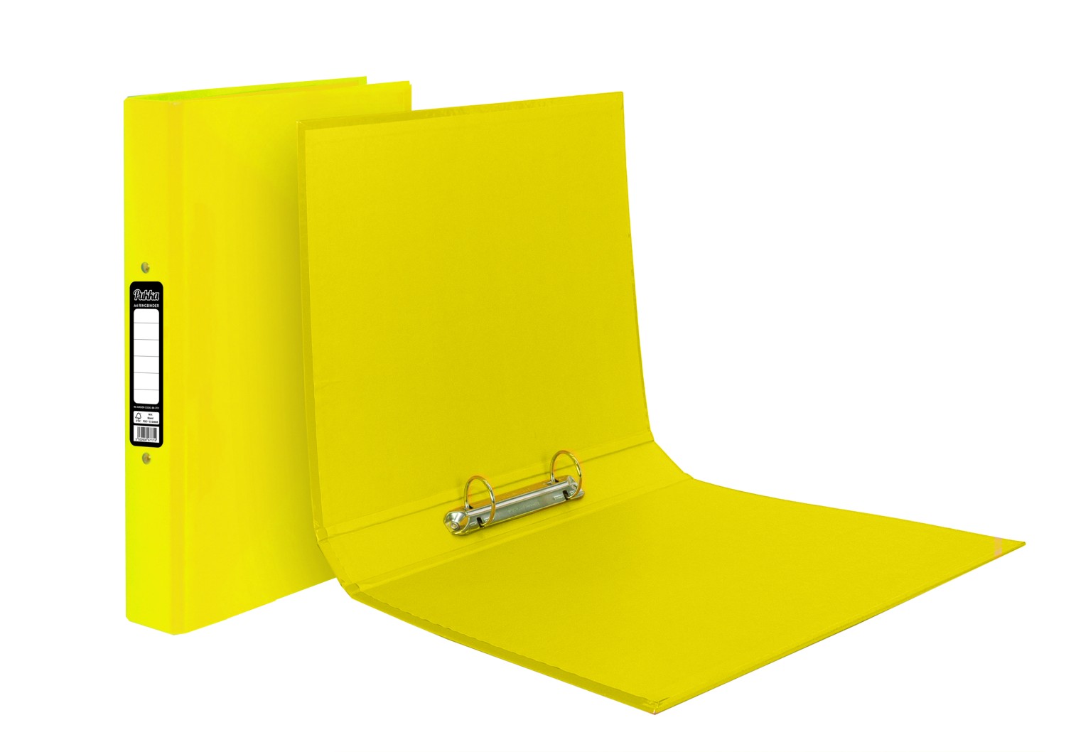 Value Bright Laminated Ringbinder A4 Yellow FSC Mix