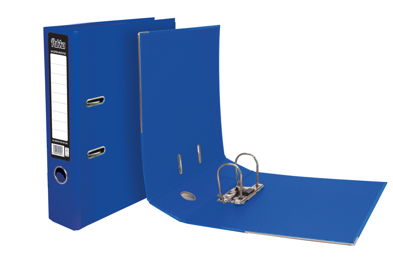 Value Bright Laminated Lever Arch A4 Navy FSC Mix