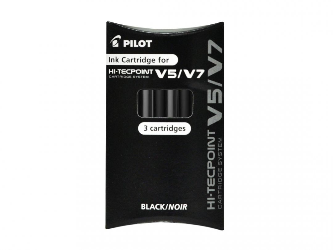 Pilot Refills for V5/7 Cartridge System Rollerball Black 4902505444432