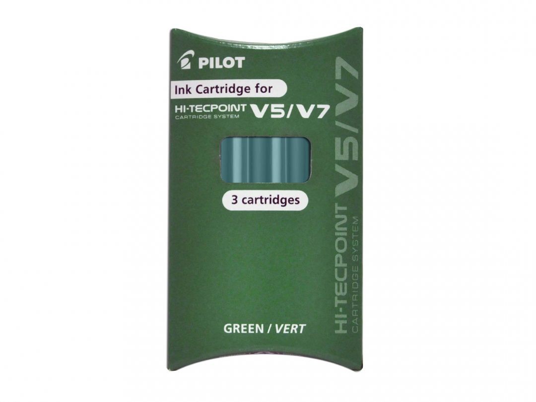 Pilot Refills for V5/7 Cartridge System Rollerball Green 4902505444463