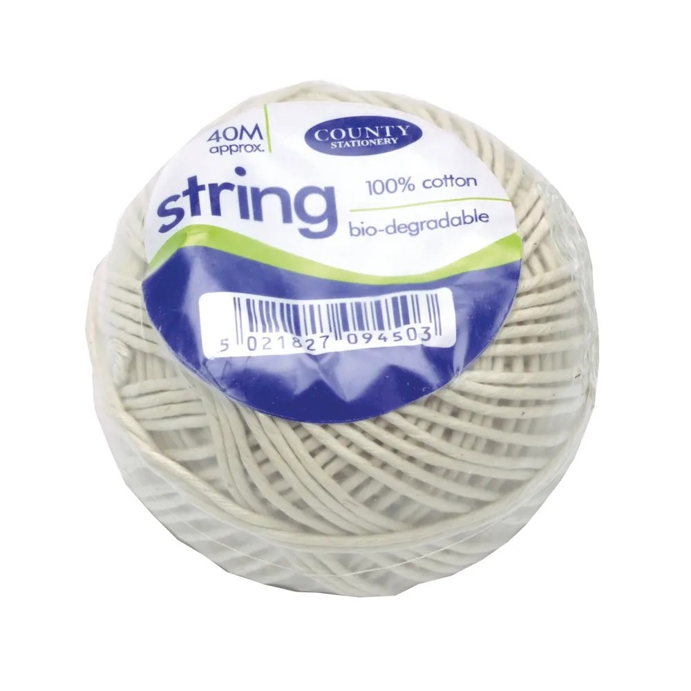 Cotton String Medium 40mtrs. Ball