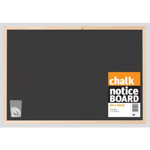 Chalk Noticeboard 600mm x 400mm With Wooden Frame