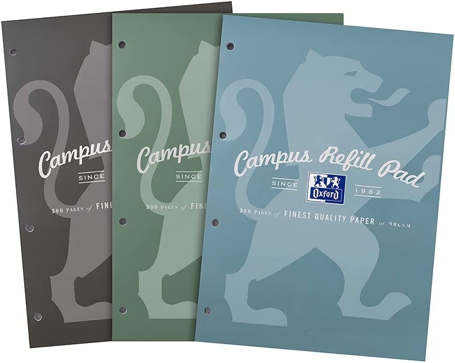 Oxford Campus Metallic Refill Pads A4 300 Pages Ruled
