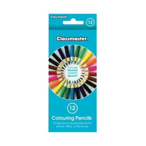 Classmaster Colouring Pencils Assorted (Pack of 12)