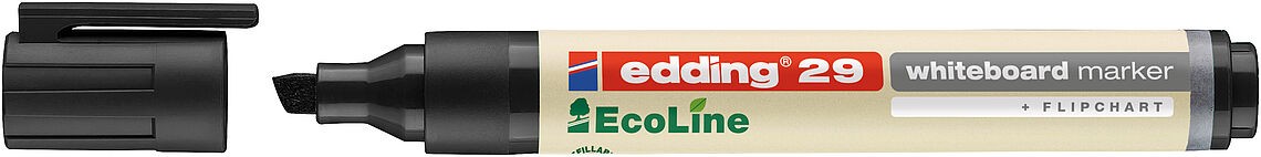 Edding Ecoline Whiteboard Markers Chisel Tip Black 4-29001