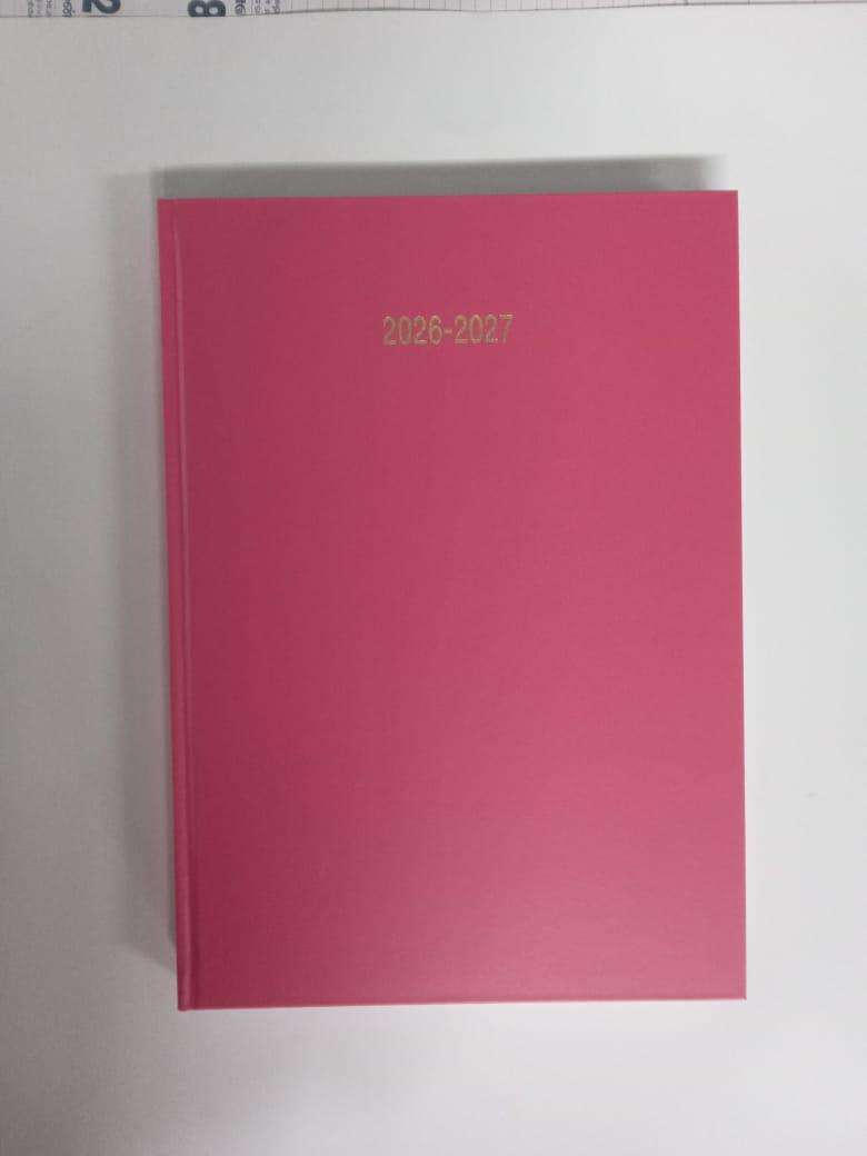 Academic Year Diary A4 Week To View Deep Pink 2026/27