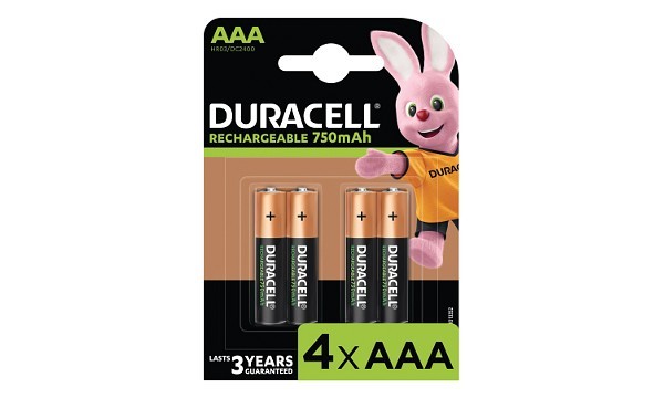 Duracell Stay Charged Rechargeable Batteries AAA Pack 4s