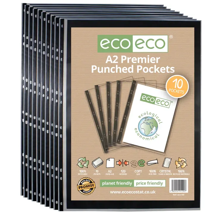 Eco Eco Recycled Multi Punched Pockets A2 120 Microns