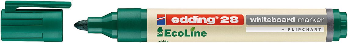 Edding Ecoline Whiteboard Markers Bullet Tip Green 4-28004