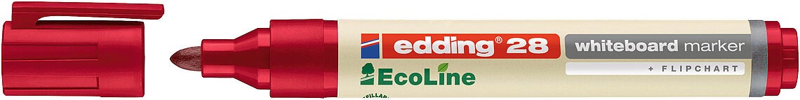Edding Ecoline Whiteboard Markers Bullet Tip Red 4-28002