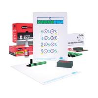 Show-Me A4 Plain Mini Whiteboards, Bulk Box Of 100 Sets