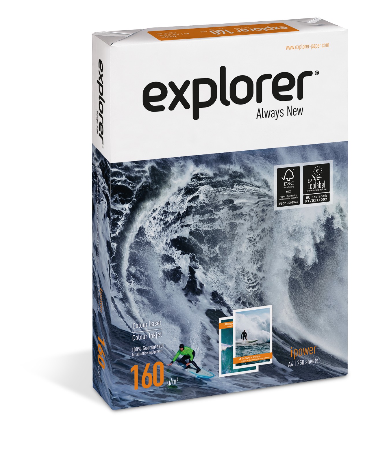 Explorer IPower Copier Paper FSC A4 160gsm Pack 1250s