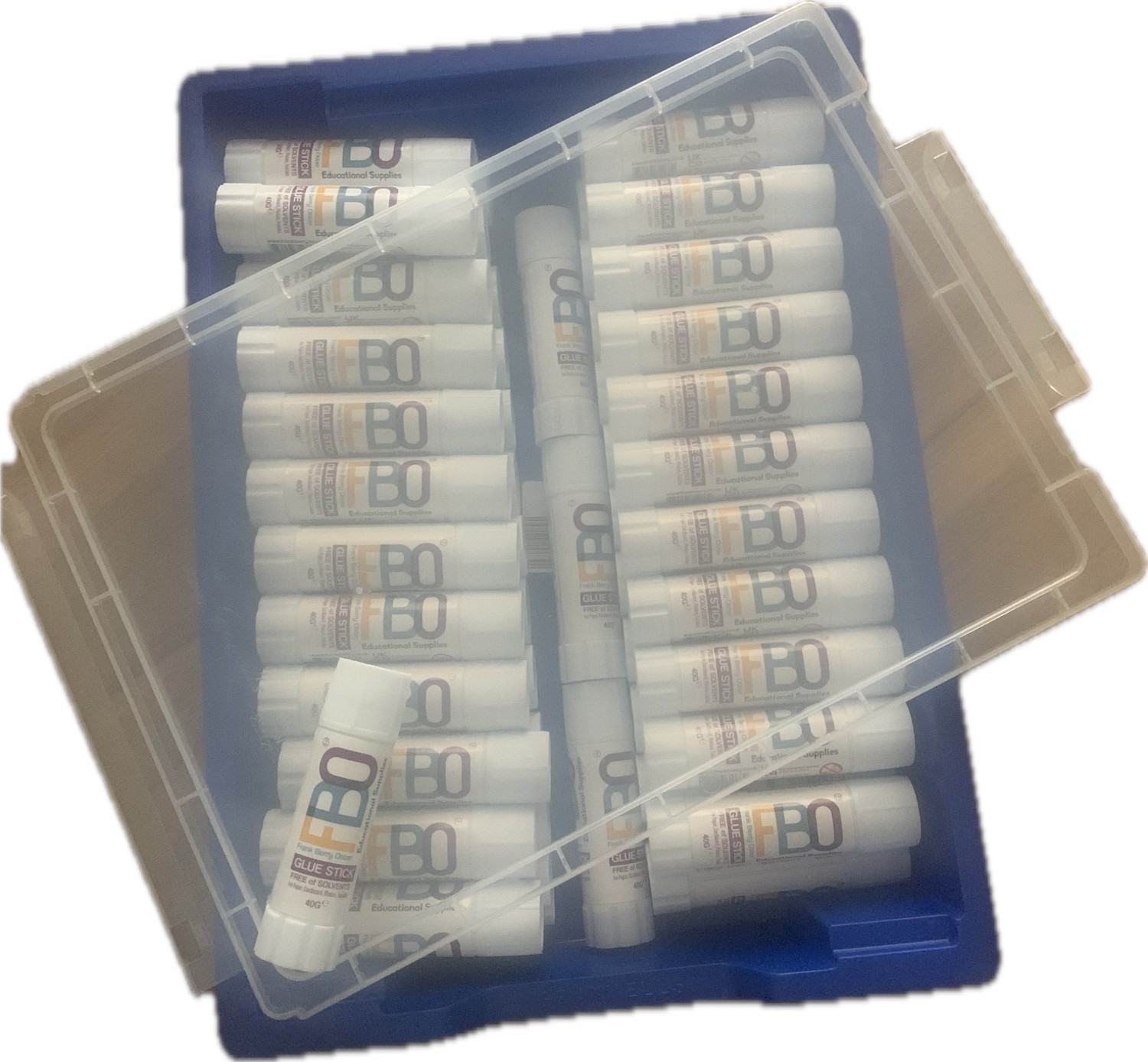 FBO Branded Glue Stick 40g In Gratnalls Tray