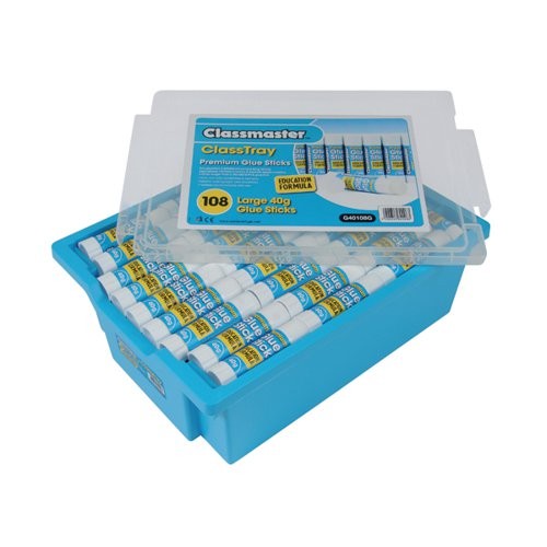 Classmaster Gluestick 40g in Gratnells Tray (Pack of 108)