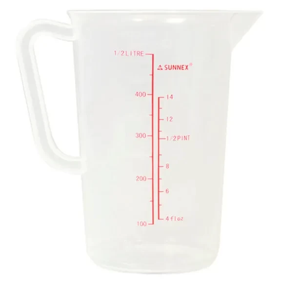 Plastic Measuring Jug - 0.5ltr/1 pint