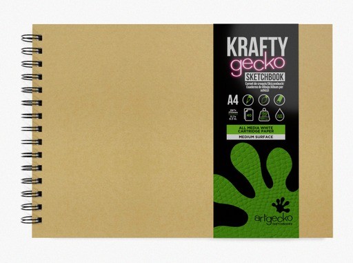 Krafty A4 Landscape Sketch Books Pack of 5