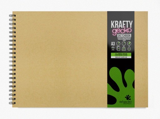 Krafty A3 Landscape Sketch Book Pack of 5