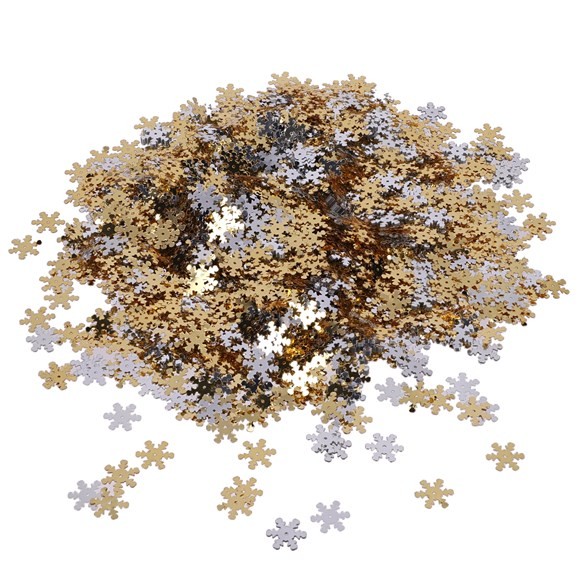 Classmates Snowflake Sequins - Gold/Silver