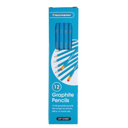Classmaster HB Pencil Eraser Tip Pack Contains 12 x 12