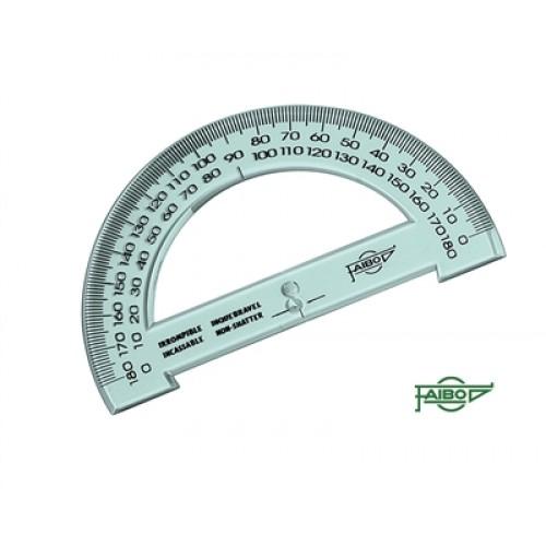 Clear Blue Plastic Protractor 180 Degree 15cm