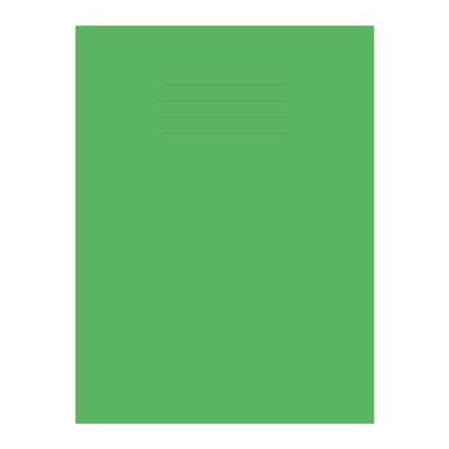 LIGHT GREEN Exercise Books A4+ 48 Pages 8mm Feint Ruled *** NO MARGIN***