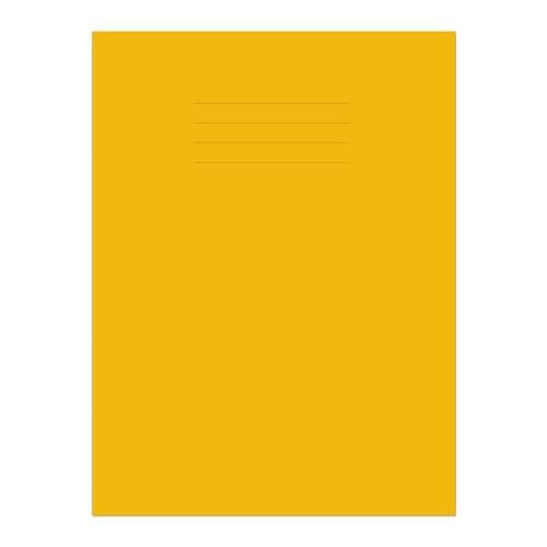 YELLOW Exercise Books A4+ 48 Pages 8mm Feint Ruled *** NO MARGIN ***