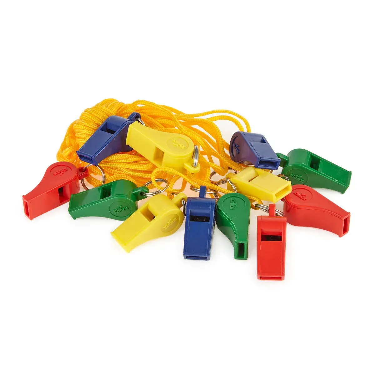 Plastic Whistle Pack 12