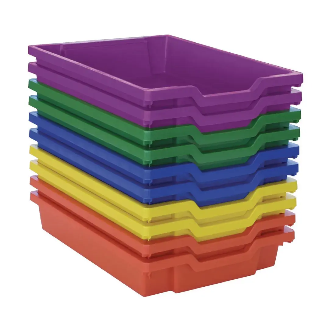 Gratnells Shallow Storage Tray - Assorted Pack 0f 10