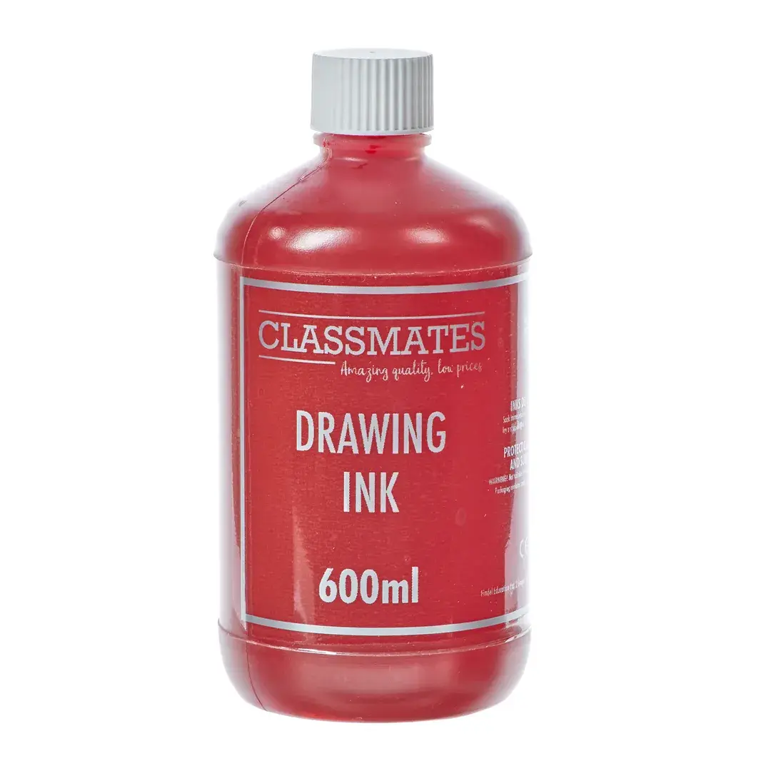 Classmates Drawing Ink 600ml Red