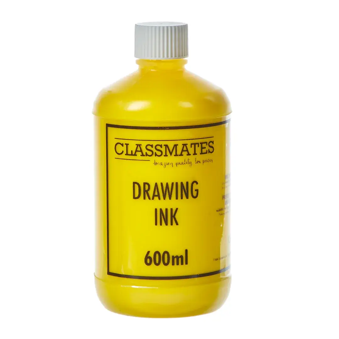 Classmates Drawing Ink 600ml Yellow