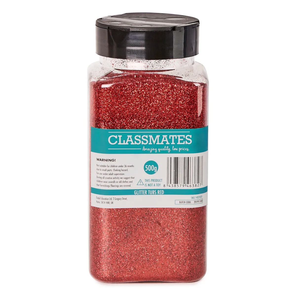 Classmates Glitter - Red - 500g