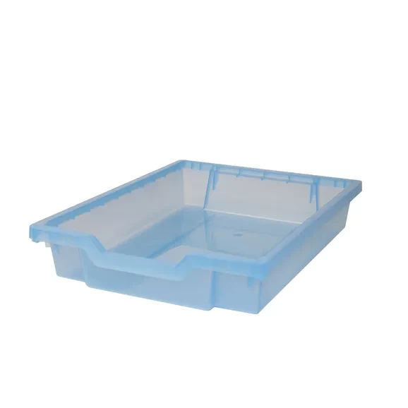 Gratnells Shallow Translucent Storage Tray - Blue