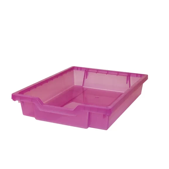 Gratnells Shallow Translucent Storage Tray - Purple