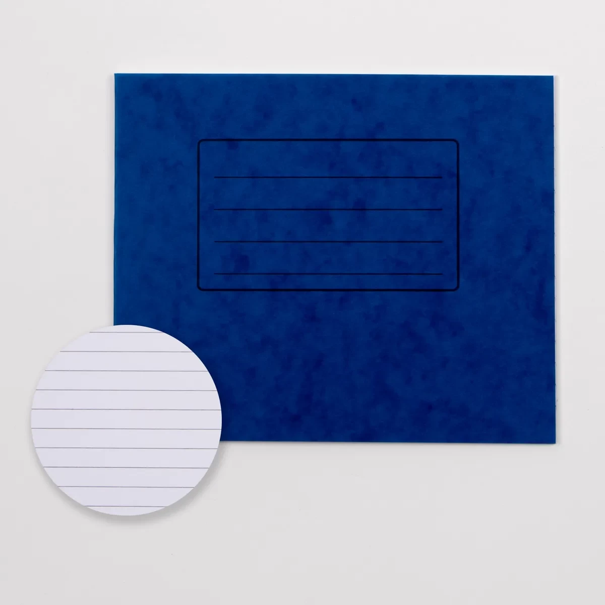 Classmates 5.25" x 6.5" Exercise Book 32 Page, 8mm Ruled, Blue - Pack of 100