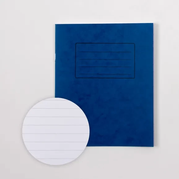 Classmates 8" x 6.5" Exercise Book 48 Page, 12mm Ruled, Blue - Pack of 100