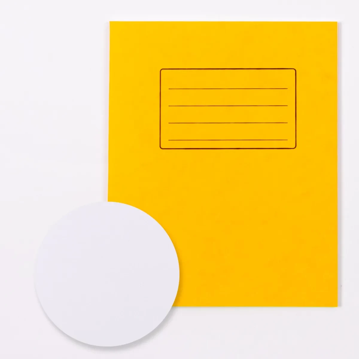 Classmates 8x6.5" Exercise Book 48 Page, Plain, Yellow - Pack of 100