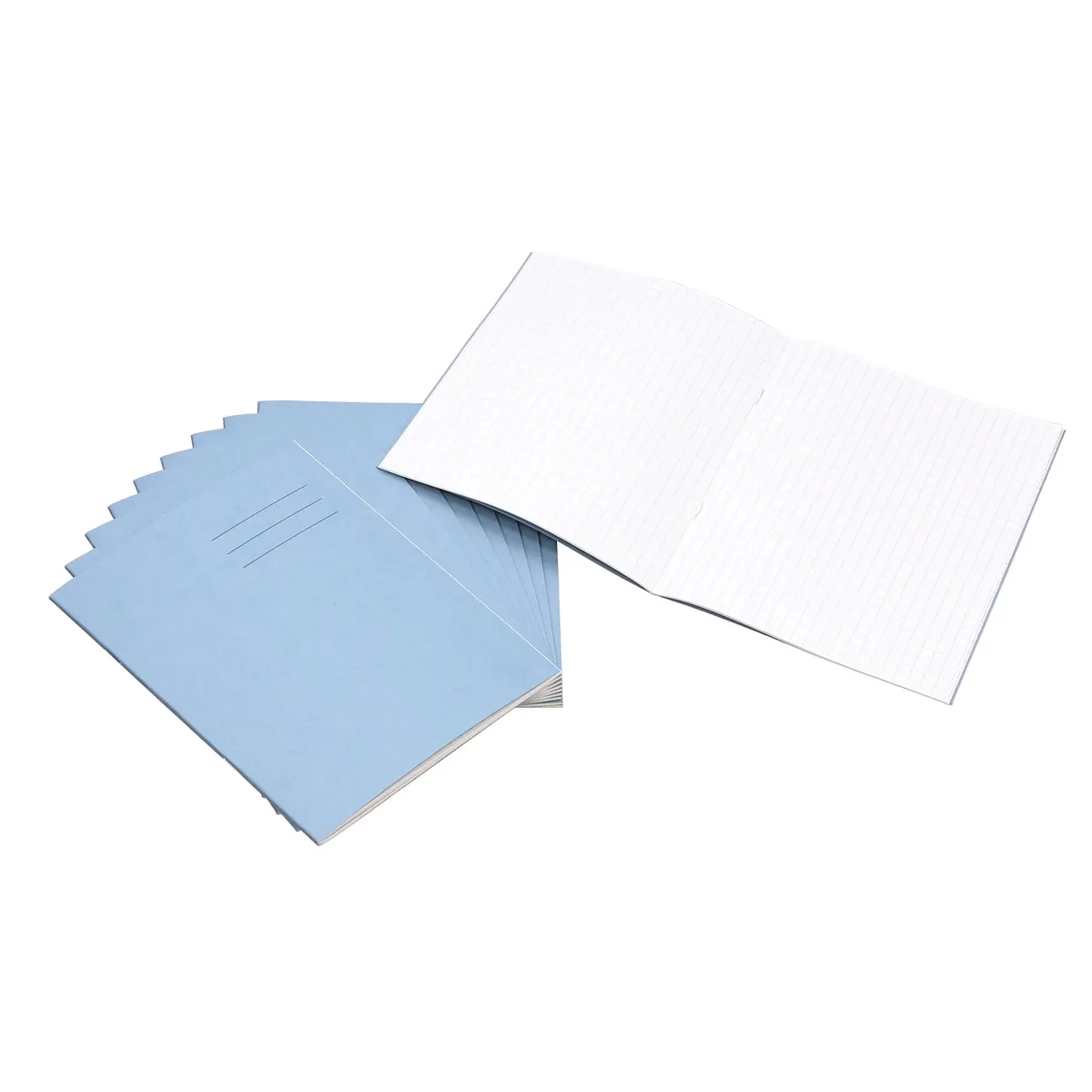 Classmates 8x6.5" Exercise Book 48 Page, 7mm Squared, Light Blue - Pack of 100