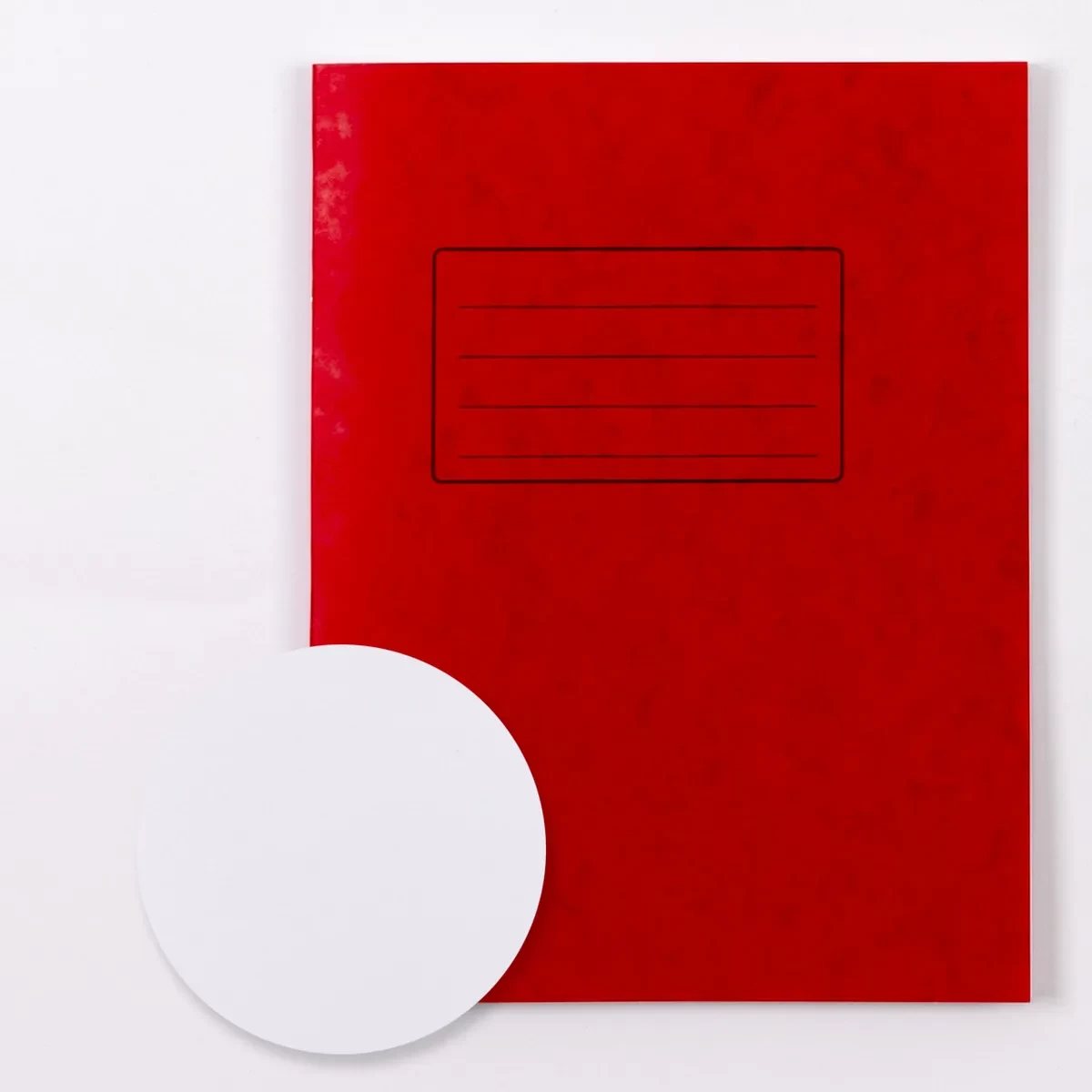 Classmates 9"x7" Exercise Book 64 Page, Plain, Red - Pack of 100