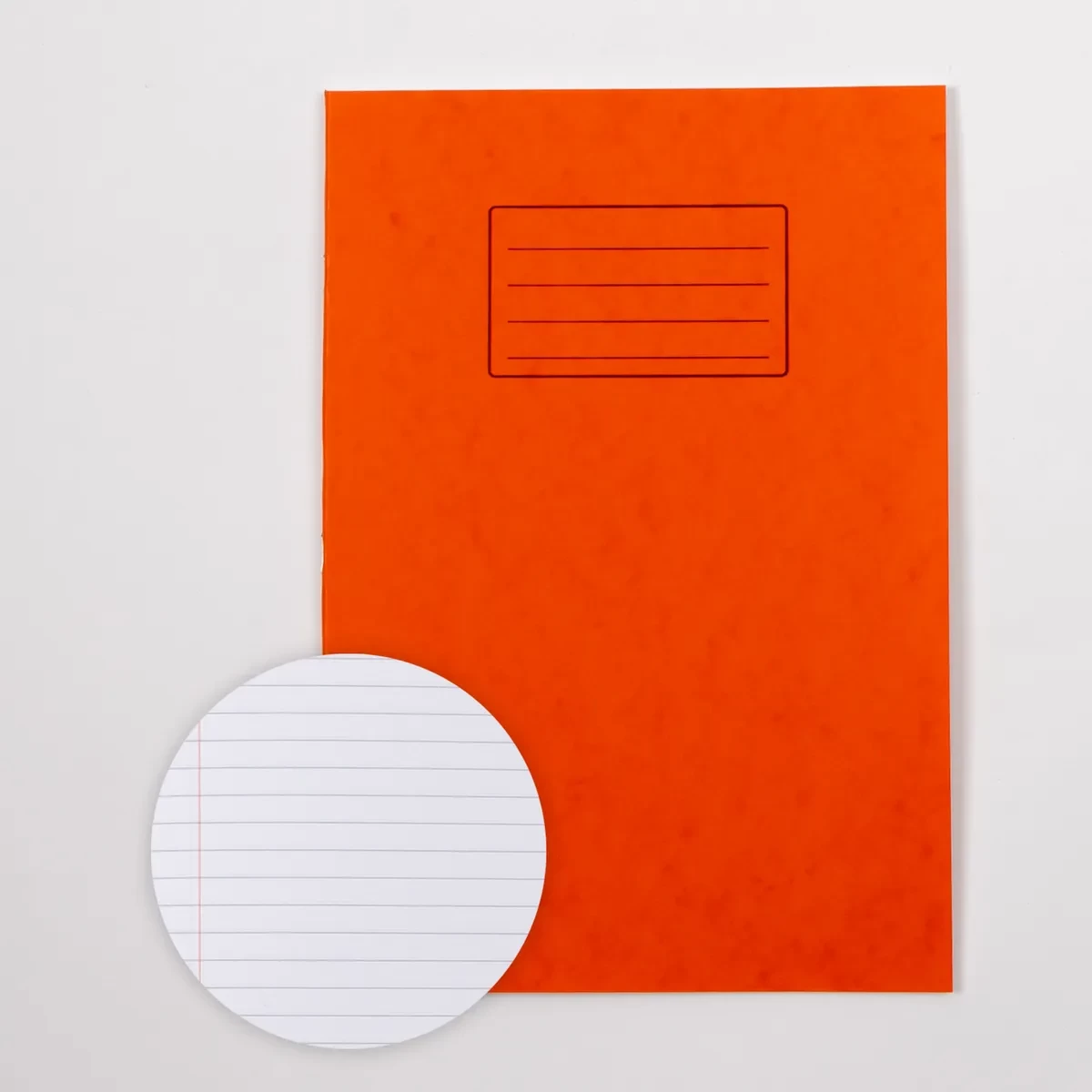 Classmates A4 Exercise Book 48 Page, 8mm Ruled With Margin, Orange - Pack of 100