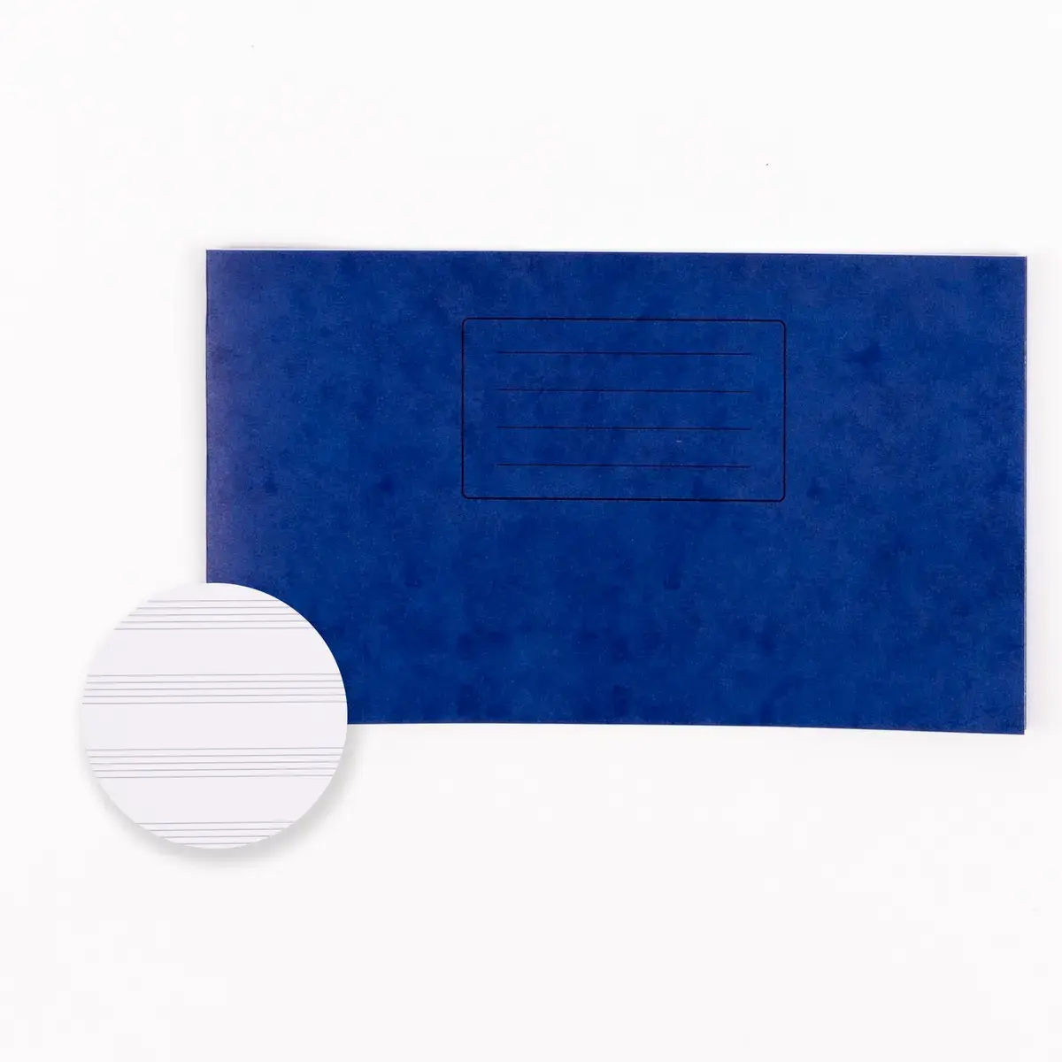 Classmates 140 x 241mm (5.5" x 9.5") Music Manuscript Book 32 Page, 6mm Stave, Blue - Pack of 50