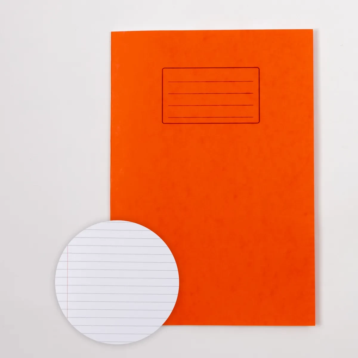 Classmates A4 Exercise Book 32 Page, 8mm Ruled With Margin, Orange - Pack of 100