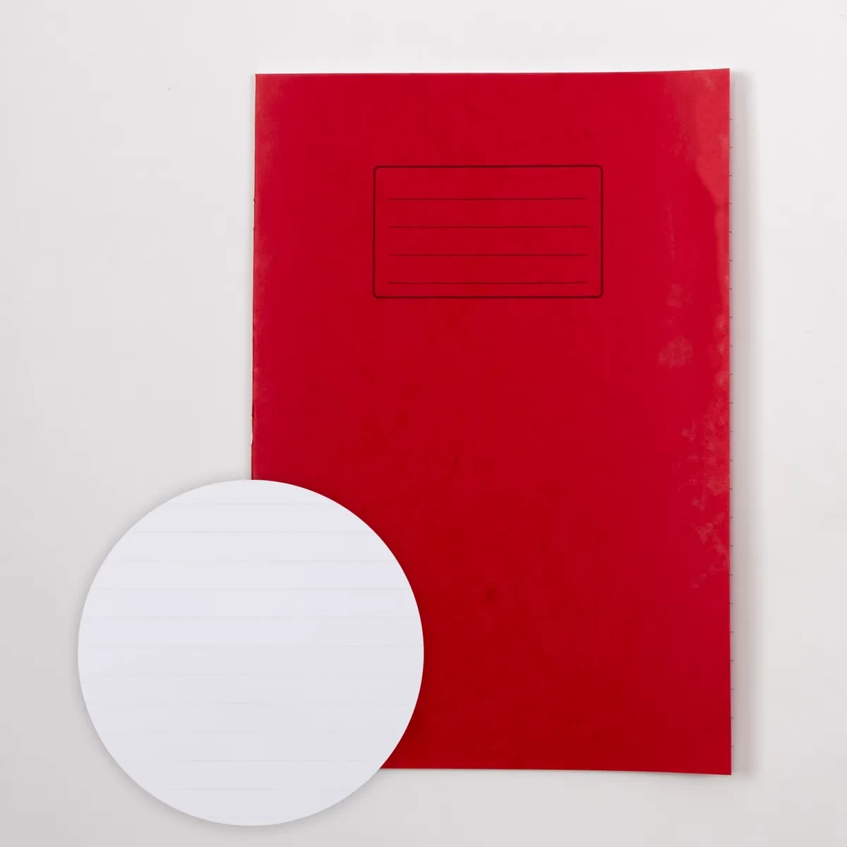 Classmates A4 Exercise Book 32 Page, 12mm Ruled/Plain Alternate, Red - Pack of 100