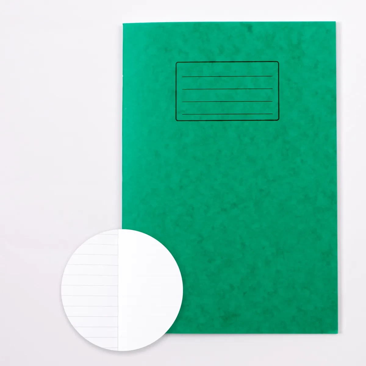 Classmates A4 Exercise Book 80 Page, 12mm Ruled/Plain Alternate, Green - Pack of 50