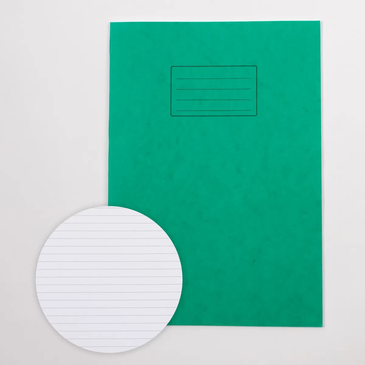 Classmates A4+ Exercise Book 48 Page, 8mm Ruled, Green - Pack of 50
