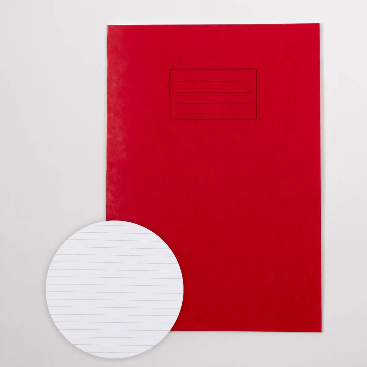 Classmates A4+ Exercise Book 48 Page, 8mm Ruled, Red - Pack of 50