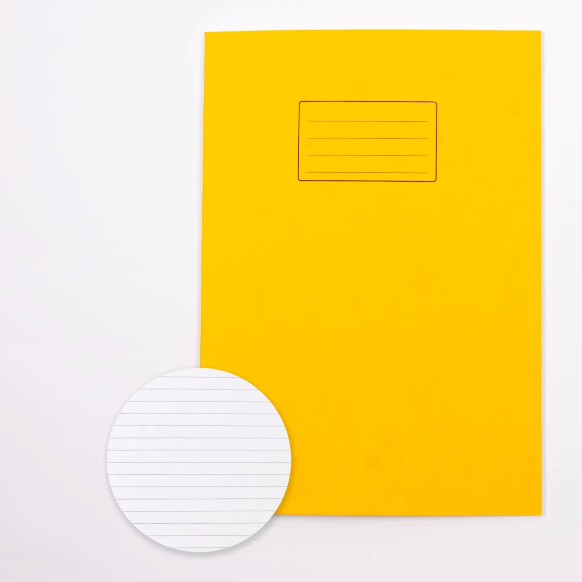 Classmates A4+ Exercise Book 48 Page, 8mm Ruled, Yellow - Pack of 50