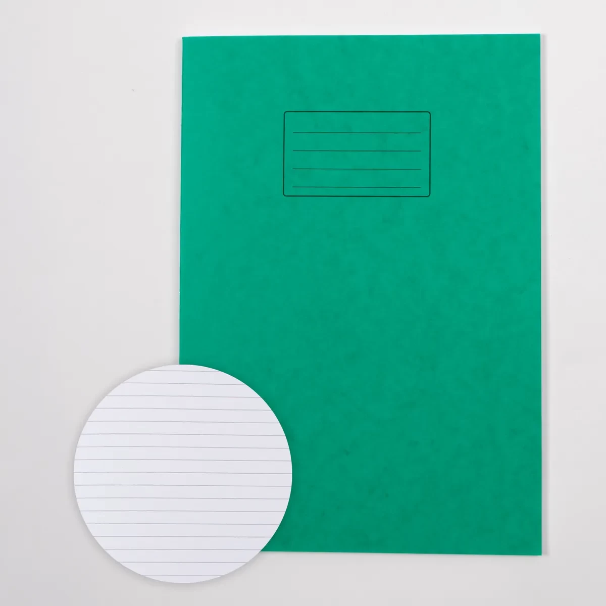 Classmates A4+ Exercise Book 80 Page, 8mm Ruled, Green - Pack of 50