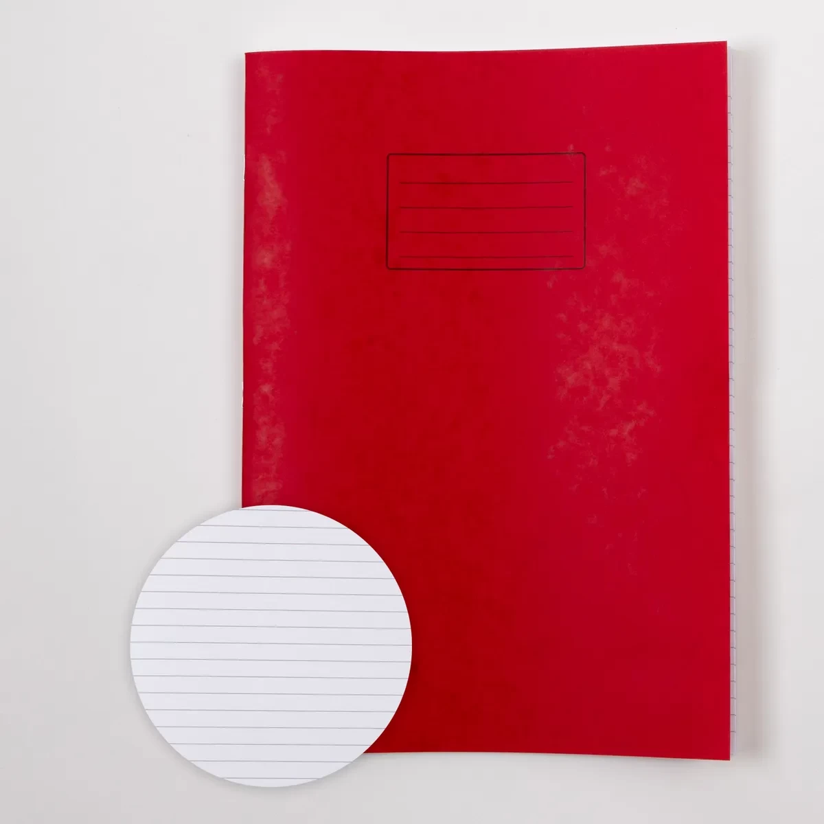 Classmates A4+ Exercise Book 80 Page, 8mm Ruled, Red - Pack of 50