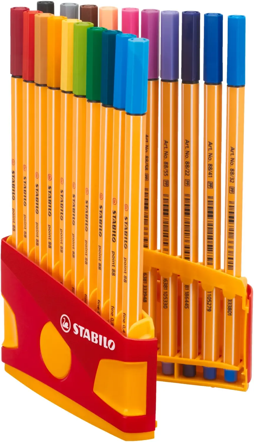 STABILO point 88 Fineliner Pens - ColorParade - Assorted - Pack of 20