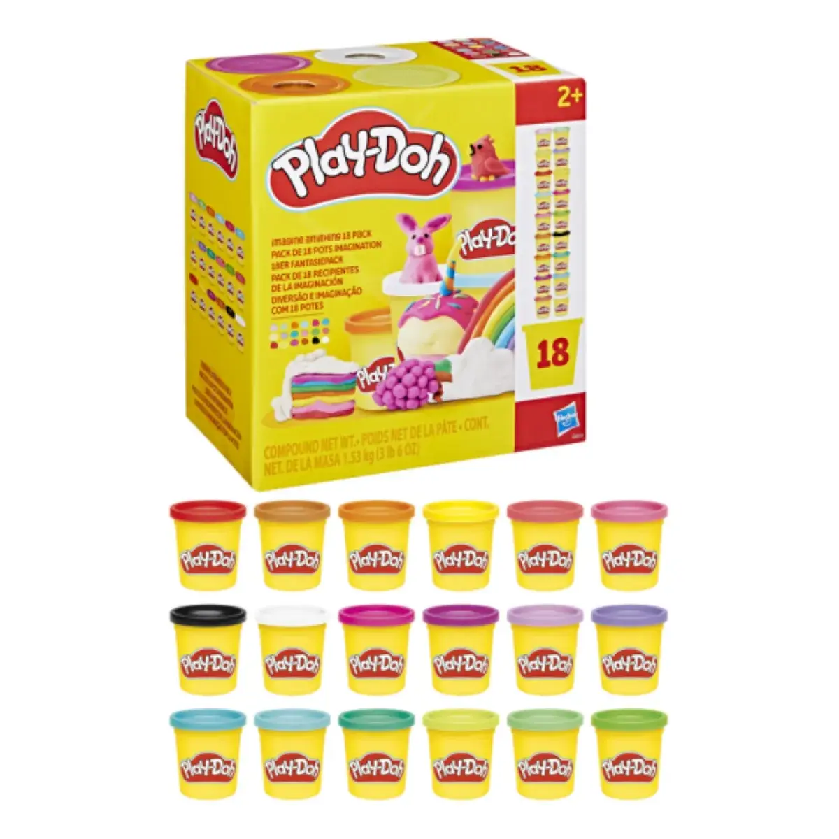 Play-Doh Super Colour Pack  - Pack of 18 (3oz Pots)